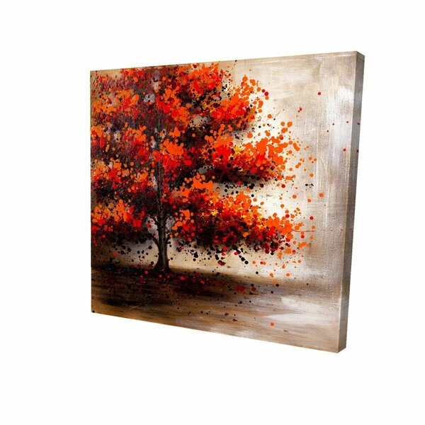 Fondo 12 x 12 in. Tree with Dotted Leaves-Print on Canvas FO3337506